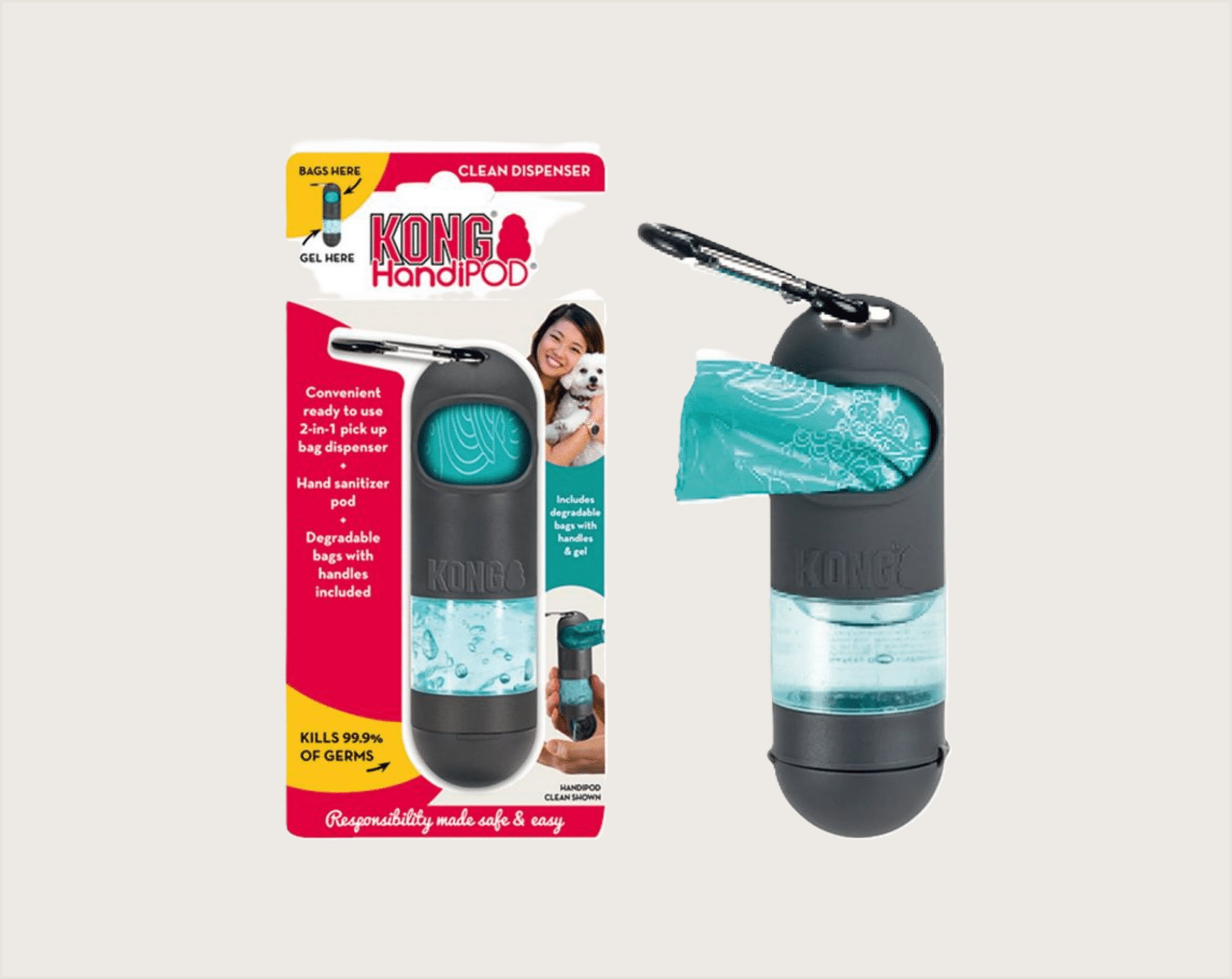 KONG HandiPod Gel + Bolsas Normal - 1