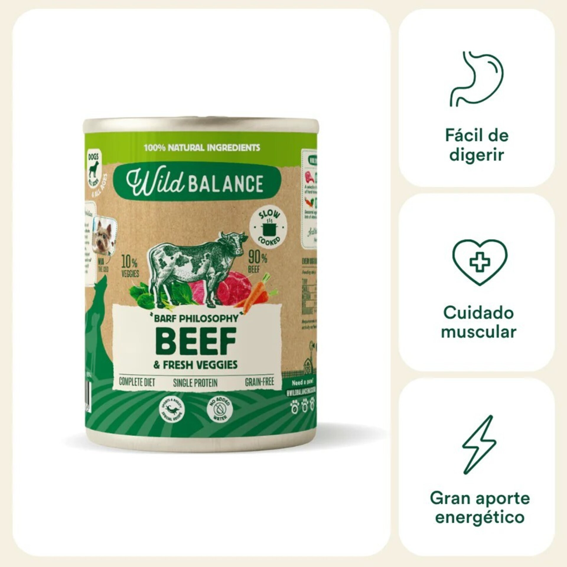 Wild Balance Latas – Pavo / Cordero / Pollo / Ternera / Cerdo (Filosofía BARF) - 12