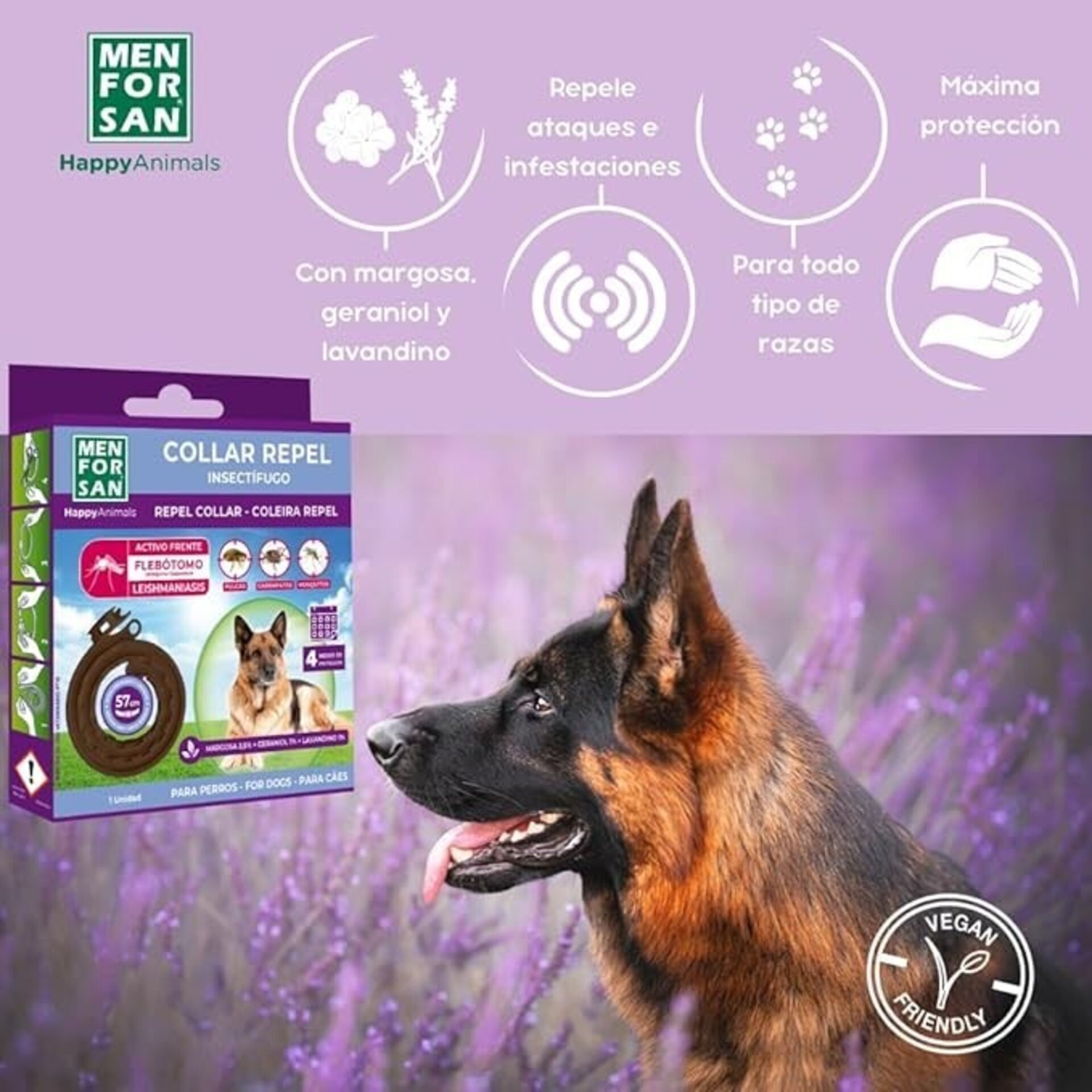 Collar Anti Insectos 3 Activos Perro - 1