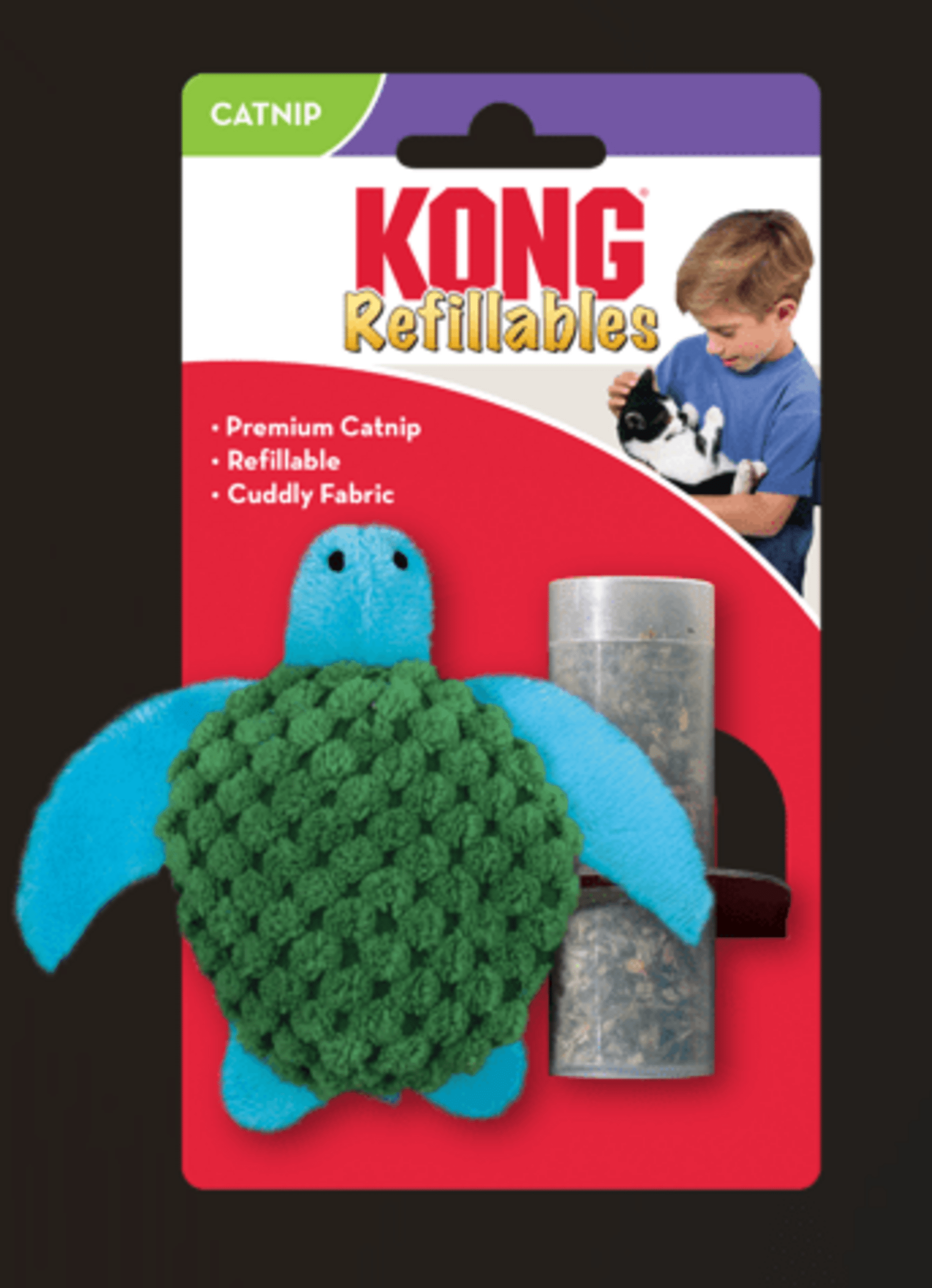 Kong Cat Refillable Turtle - 2