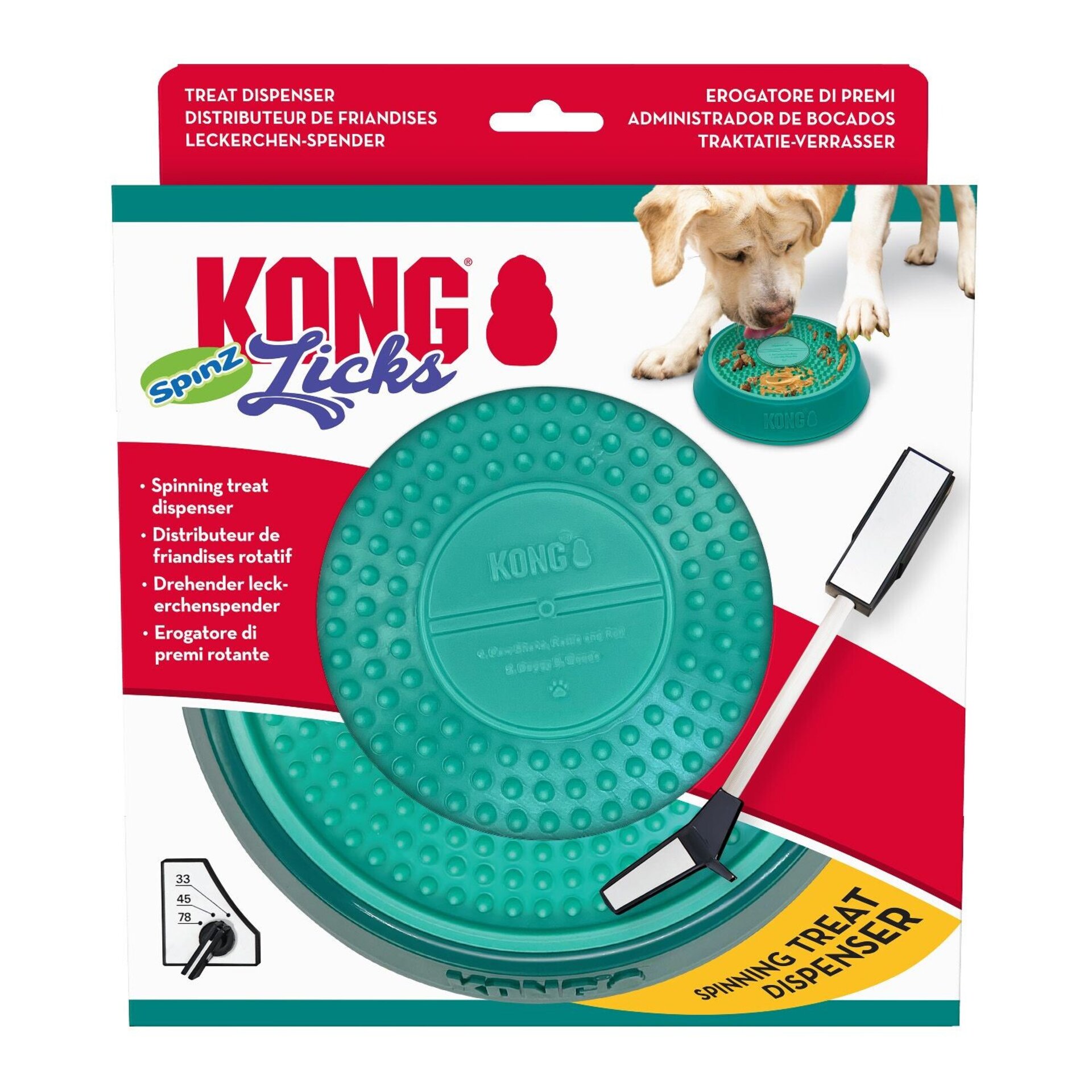 Comedero Kong Licks Spinz - 4