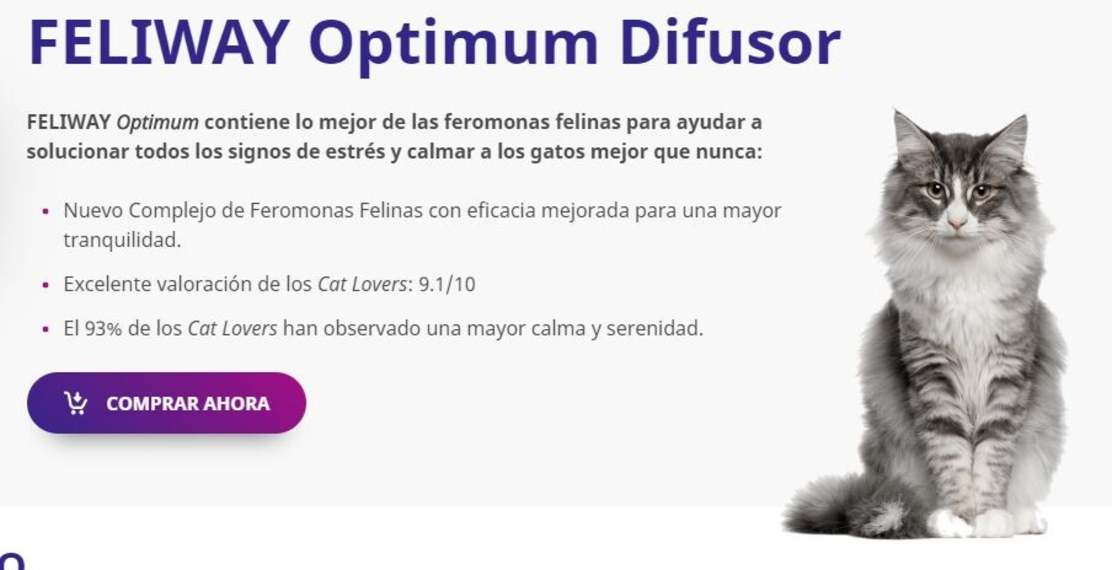 Feliway Optimum Difusor + Recambio 48ml 1 Mes - 4