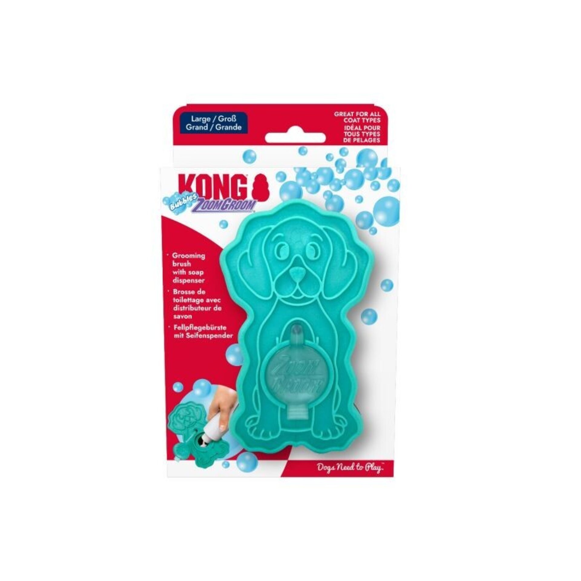 Cepillo Kong Zoom Groom Bubbles - 5